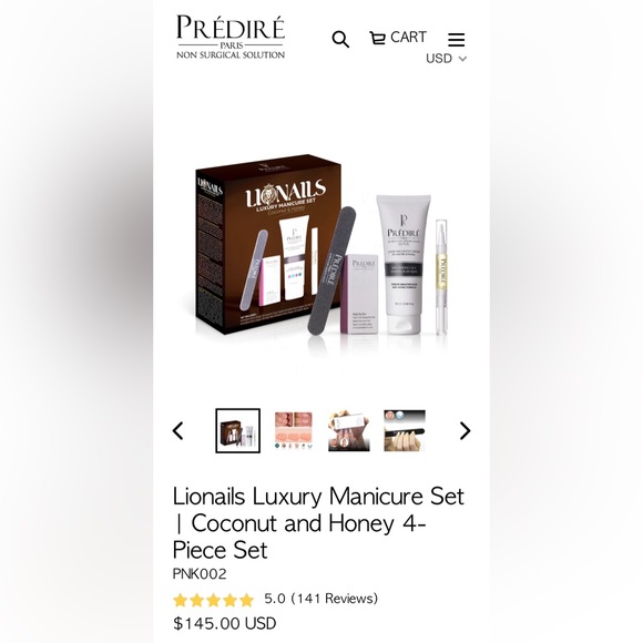 Luxury Manicure Kit Coconut And Honey Hydrates And Brightens Set - Picture 2 of 6